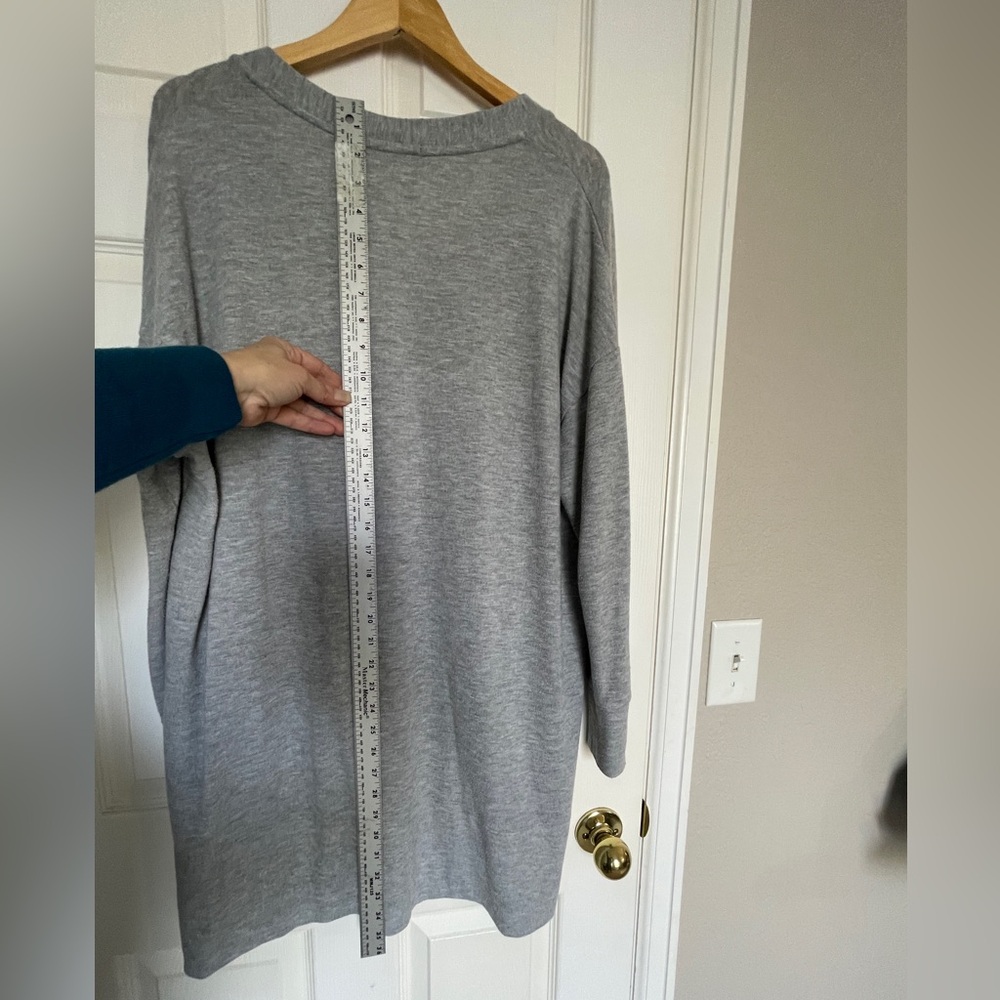 Gibson Heather Gray Button-Front Cardigan Sweater‎ | Size L - Picture 5 of 6